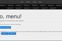 Simple bootstrap 4 horizontal menu