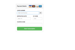 Simple Payment Form use Bootstrap