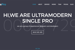 SinglePro – Bootstrap Onepage Business Portfolio Template