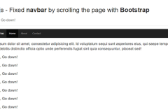 Sticky Navigation with Affix.js Bootstrap