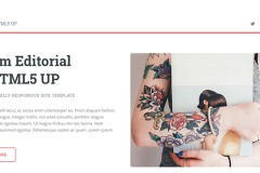 Editorial Free Bootstrap Personal HTML5 Template