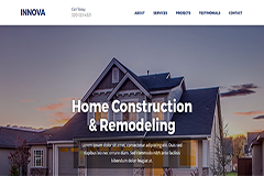 Innova Free Construction Website Template