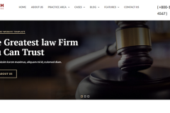 Law Firm Service Responsive HTML Website Template