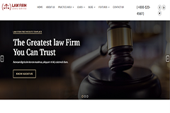 Law Firm Service Responsive HTML Website Template