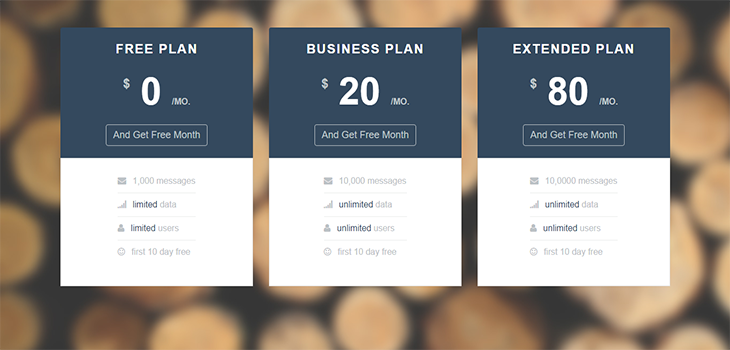 Bootstrap Startup UI Pricing Table – Startup Framework Inspired Responsive Pricing Table