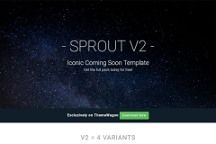 Sprout – Coming soon bootstrap templates