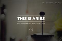 Aries Free Bootstrap HTML Template