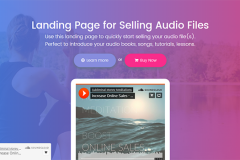 Audio Bootstrap Free HTML Landing Page