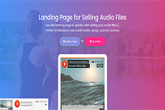 Audio Bootstrap Free HTML Landing Page