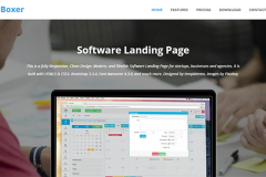 Boxer – Software Landing Page Free HTML5 Template