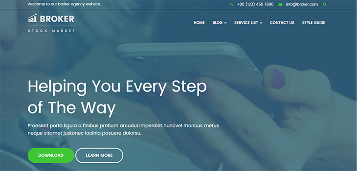 Financial Services Website Template
