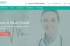 Cardiology Medical Bootstrap Website Template