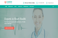 Cardiology Medical Bootstrap Website Template
