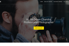 Photographer Free Website Template