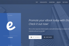 Free Bootstrap eBook Template Elio