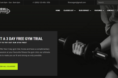 Fitness Gym Website Template