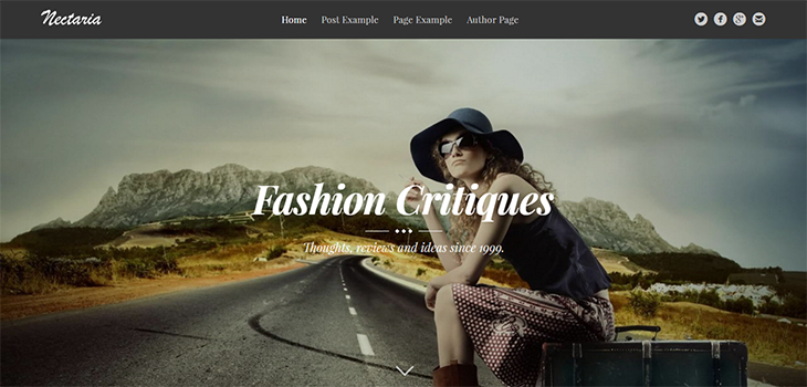 Nectaria Free Bootstrap HTML Template