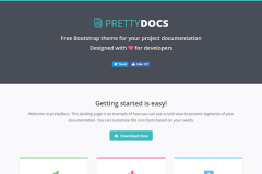 PrettyDocs Free Bootstrap Theme