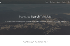 Bootstrap Search Template