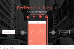 SevenApp Free Beautiful Mobile App Landing Page