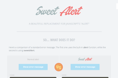 SweetAlert – A beautiful Bootstrap replacement for JavaScripts alert