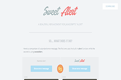 SweetAlert – A beautiful Bootstrap replacement for JavaScripts alert