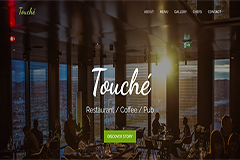 Touche Free Restaurant Website Template