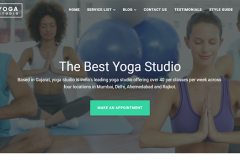 Yoga Studio Website Template