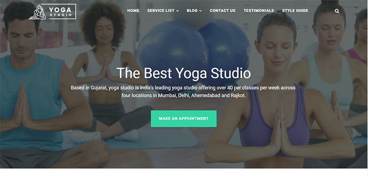 Yoga Studio Website Template