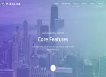 Misocial Multi Page HTML 5 Template